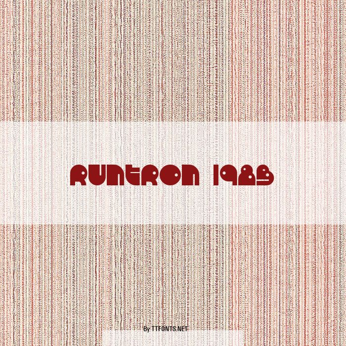 RunTron 1983 example